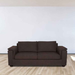 Serdna 3 Seater Sofa in Chestnut Brown By FernIndia.com