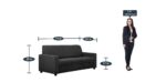 Tragttuts 3 Seater Sofa in Charcoal Grey Colour by FernIndia.com