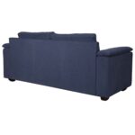 Serdna 3 Seater Sofa in Navy Blue Colour By FernIndia.com