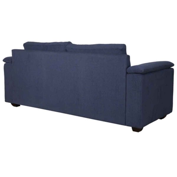 Serdna 3 Seater Sofa in Navy Blue Colour By FernIndia.com