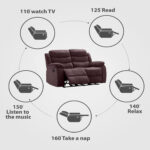 Oir 2 Seater Manual Recliner in Brown Colour by FernIndia.com