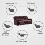 Oir 3 Seater Manual Recliner In Brown Colour by FernIndia.com