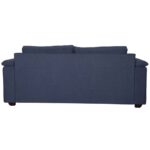 Serdna 3 Seater Sofa in Navy Blue Colour By FernIndia.com