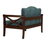 Tnagele 2 Seater Sofa in Sea Blue Colour by FernIndia.com