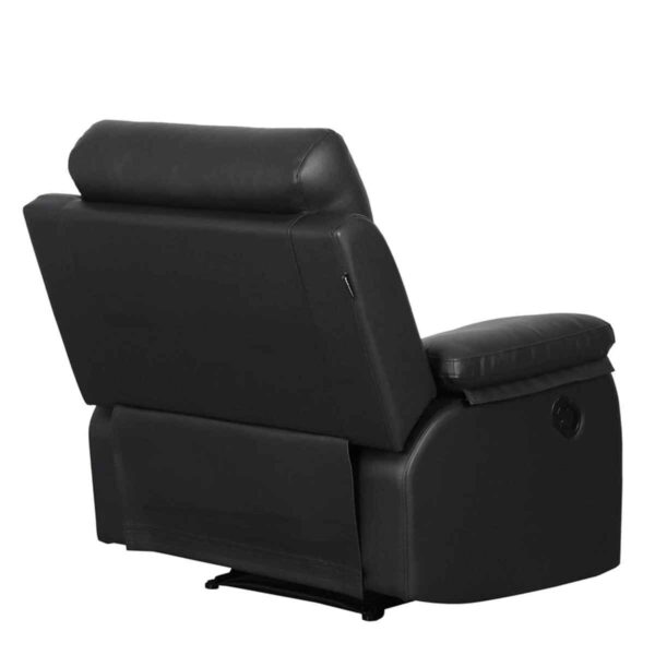 Angam 1 Seater Recliner in Black Colour By FernIndia.com