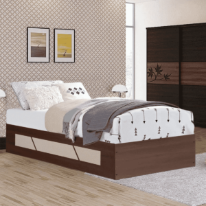 Evitan Single Day Bed in Brown Colour by Fern India