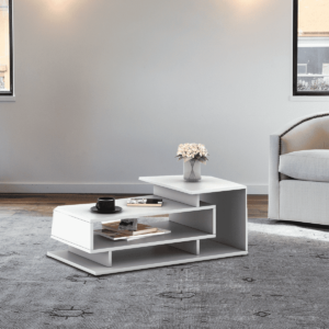 Ksoik Coffee Table In Frosty White Colour By Fern India