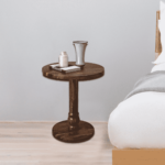 Reprah Solid Wood End Table in Provincial Teak Finish by Fern India