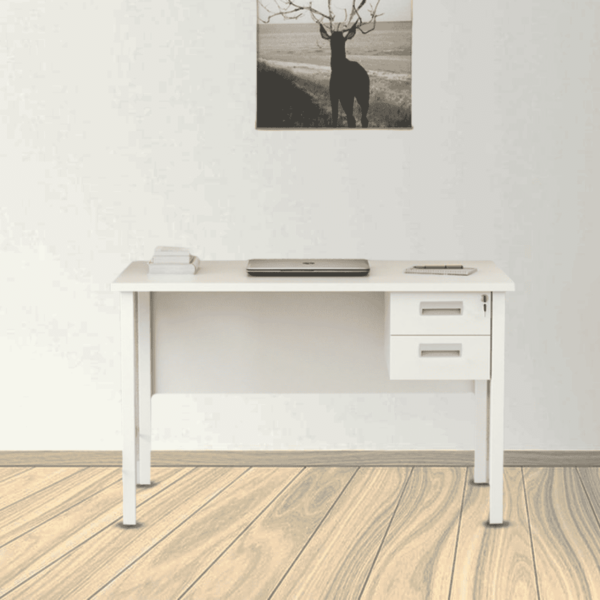 SOS Atxed Work Station in Everest White Finish by Fern India