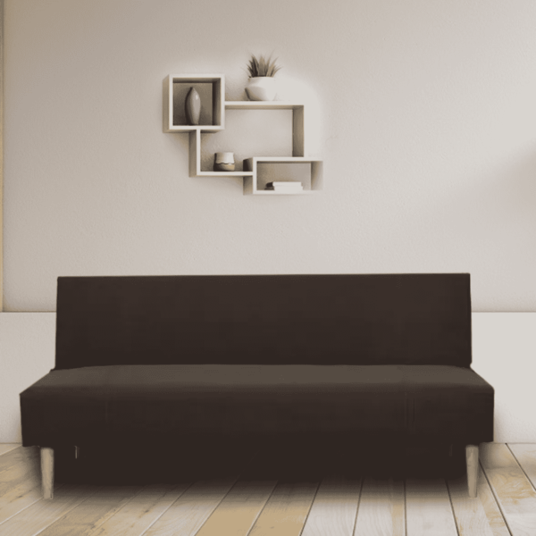Naznab Sofa Cum Bed in Dark Brown Colour by FernIndia.com
