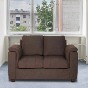 Serdna 2 Seater Sofa in Chestnut Brown Colour by FernIndia.com