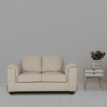 Serdna 2 Seater Sofa in Beige Colour by FernIndia.com