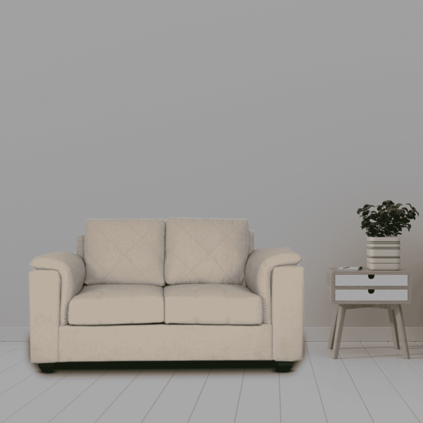 Serdna 2 Seater Sofa in Beige Colour by FernIndia.com