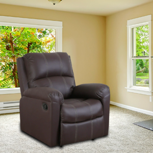 Onips 1 Seater Recliner In Brown Colour by FernIndia.com