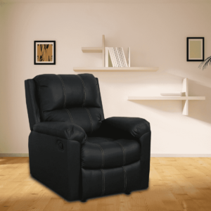 Onips 1 Seater Recliner in Black Colour by FernIndia.com