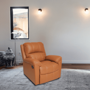 Onips 1 Seater Recliner in Tan Colour by FernIndia.com