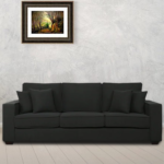 Oguh 3 Seater Sofa in Charcoal Grey Colour by FernIndia.com