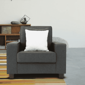 Gubydal 1 Seater Sofa In Grey Colour By FernIndia.com