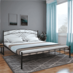 Obmin King Size Bed in Black Finish by Fern India