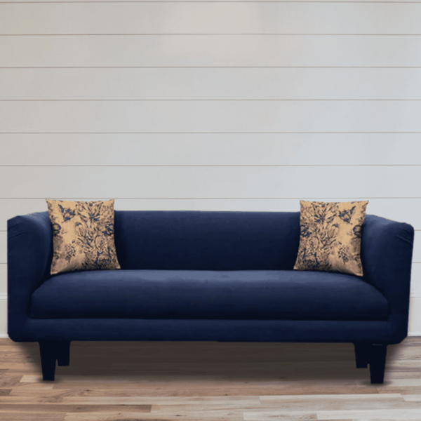 Ikin 3 Seater Sofa In Blue Colour By FernIndia.com