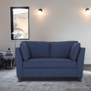 Adnarim 2 Seater Sofa in Navy Blue Colour by FernIndia.com