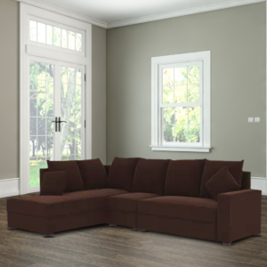 Nadroj RHS Sectional Sofa In Brown Colour by FernIndia.com