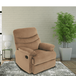 Notleks 1 Seater Recliner in Brown Colour by FernIndia.com