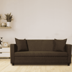 Noir 3 Seater Sofa in Brown Colour by FernIndia.com