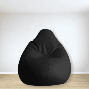 Cissalc XXL Bean Bag with Beans in Black Colour by Fern India