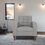 Engoloc 1 Seater Sofa in Grey Colour by FernIndia.com
