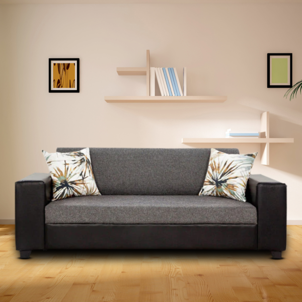 Anyda 3 Seater Sofa in Grey Colour by FernIndia.com