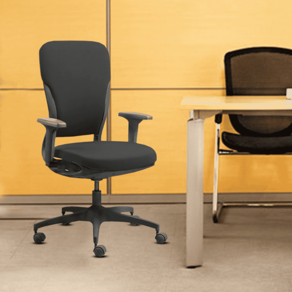 Noitom Ergonomic Chair in Carbon Black Colour by Fern India