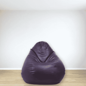 Classic XXXL Bean Bag with Beans in Purple Colour by Fern India