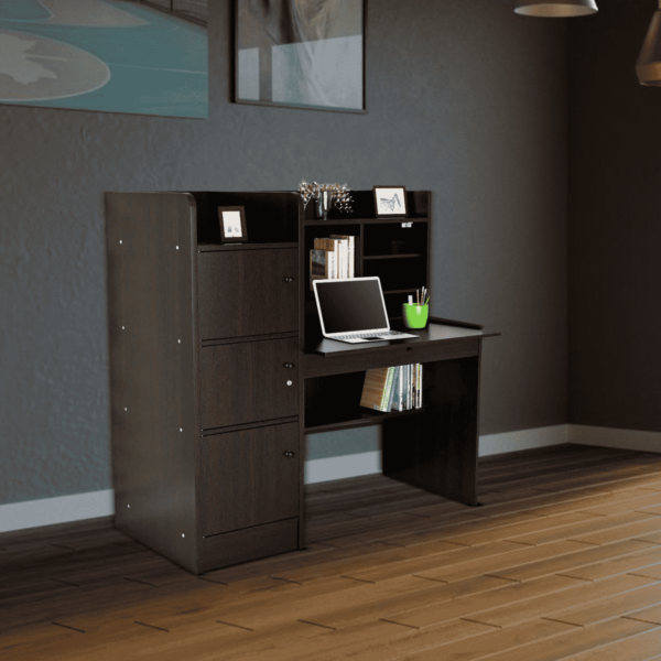 Otnev Venus Study Desk in Walnut Colour by Fern India