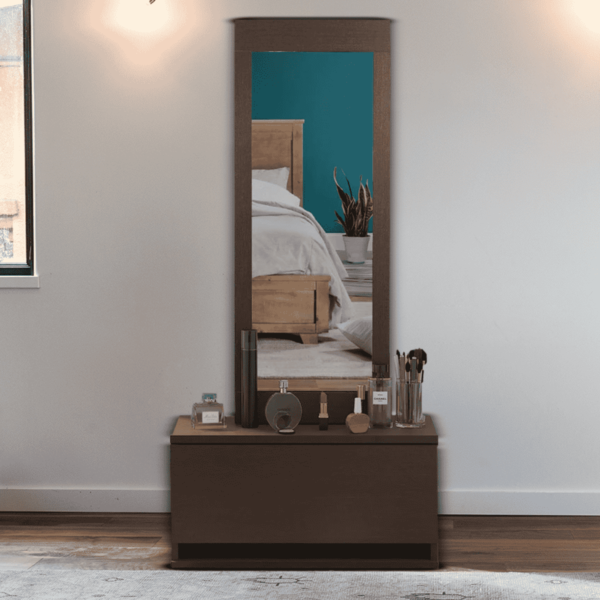 Attaynez Dressing Table in Columbia Walnut Finish by Fern India