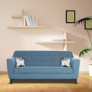 Ilab 3 Seater Sofa In Blue Color by FernIndia.com