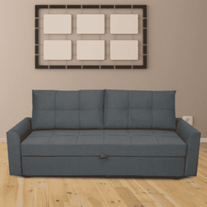 Seni Sofa Cum Bed In Slate Grey Color By FernIndia.Com