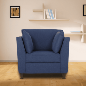 Adnarim 1 Seater Sofa in Navy Blue Colour by FernIndia.com