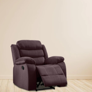 Oir 1 Seater Manual Recliner in Brown Colour by FernIndia.com