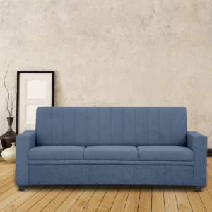 Tragttuts 3 Seater Sofa in Blue Colour By FernIndia.com