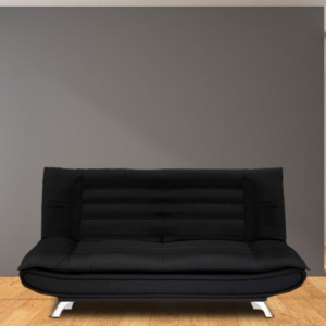 Nonrev 3 Seater Sofa Cum Bed in Black Colour By FernIndia.com