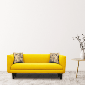 Ikin 3 Seater Sofa In Yellow Colour By FernIndia.com