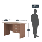 Sutulp Office Table in Acacia Finish by Fern India