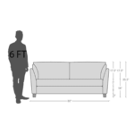 Adnarim 3 Seater Sofa in Sandy Brown Colour by FernIndia.com