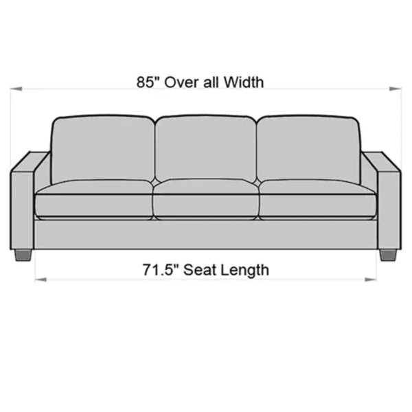 Oguh 3 Seater Sofa in Sandy Brown Colour By FernIndia.com