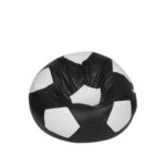FootBall XXXL Bean Bag with Beans in Black & White Colour by Fern India