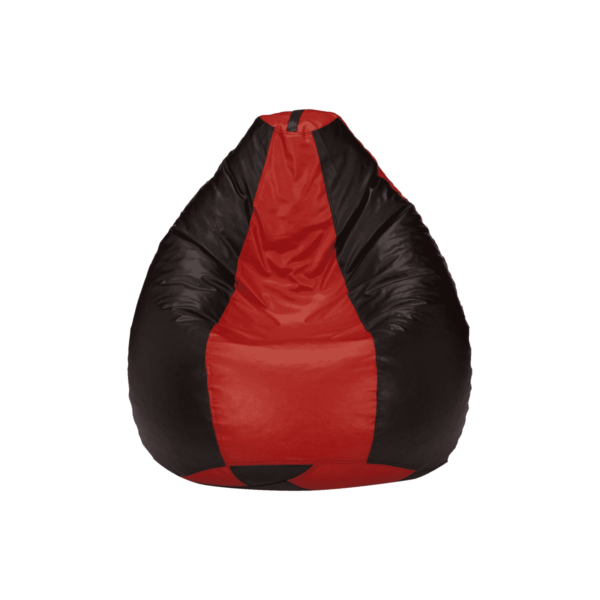 XXL Bean Bag Cover in Red & Black Colour by Fern India
