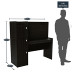 Renniw Hutch Table in Wenge Finish by Fern India