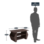 Onez Coffee Table in African oak Finish by Fern India