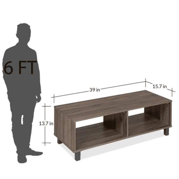 Oretsa Center Table in Walnut Finish by Fern India